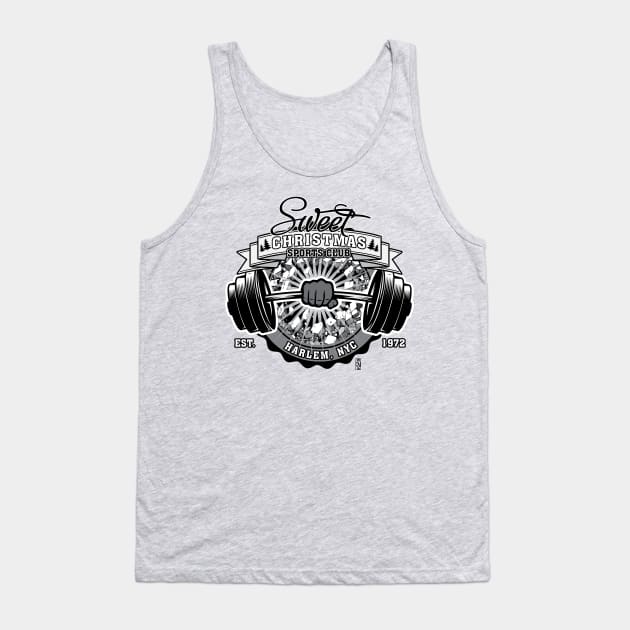 Sweet Christmas Sports Club Tank Top by thebeardedbrushandblade